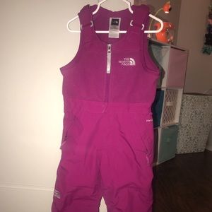 Northface snow bibs size 2t